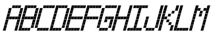 Cross led tfb bold Italic Font LOWERCASE