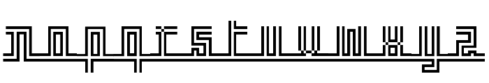 Crossbar Font LOWERCASE