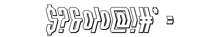 Crossbow Head 3D Font OTHER CHARS