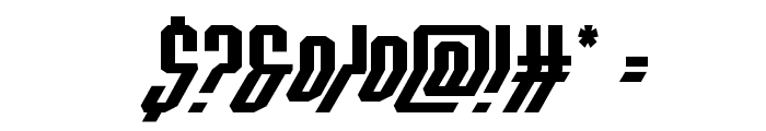 Crossbow Head Expanded Italic Font OTHER CHARS
