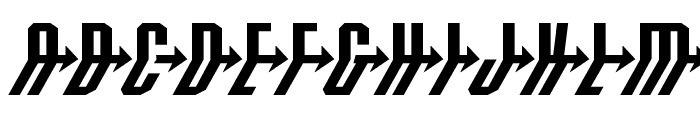 Crossbow Head Expanded Italic Font UPPERCASE