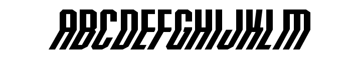 Crossbow Head Expanded Italic Font LOWERCASE