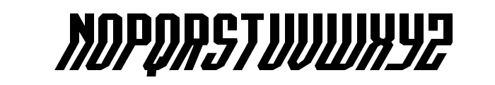 Crossbow Head Expanded Italic Font LOWERCASE