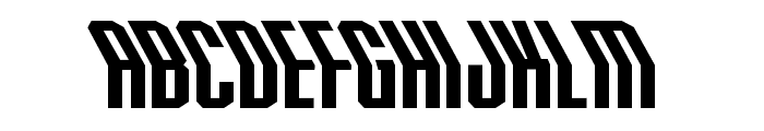 Crossbow Head Expanded Leftal Font LOWERCASE
