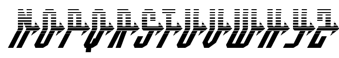Crossbow Head Halftone Italic Font UPPERCASE