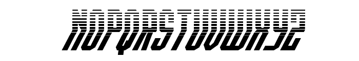Crossbow Head Halftone Italic Font LOWERCASE