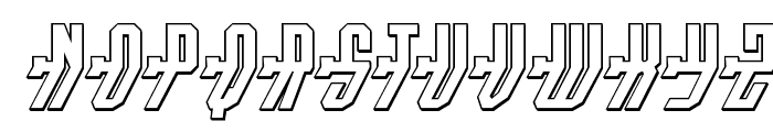 Crossbow Shaft 3D Italic Font UPPERCASE