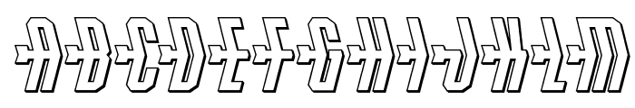 Crossbow Shaft 3D Font UPPERCASE