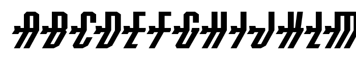 Crossbow Shaft Expanded Italic Font UPPERCASE