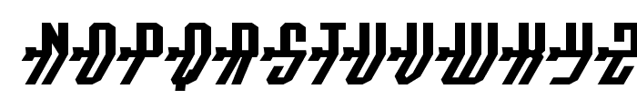 Crossbow Shaft Expanded Italic Font UPPERCASE