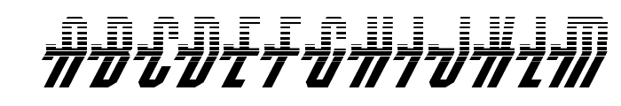 Crossbow Shaft Halftone Italic Font UPPERCASE