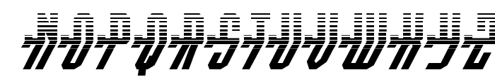 Crossbow Shaft Halftone Italic Font UPPERCASE