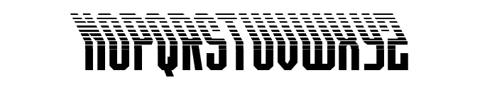 Crossbow Shaft Halftone Leftal Font LOWERCASE