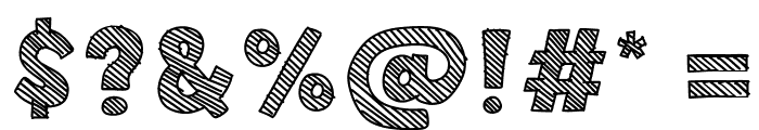 Crossed Out Font OTHER CHARS