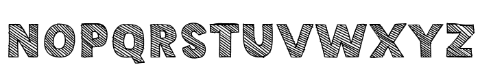 Crossed Out Font UPPERCASE