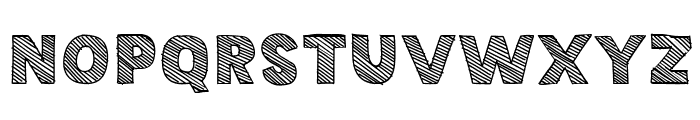 Crossed Out Font LOWERCASE