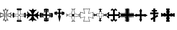 Crosses Font LOWERCASE