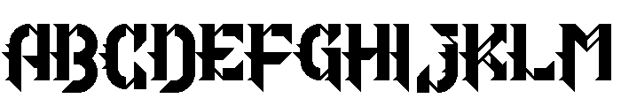 Crows Are Boring Straight Font UPPERCASE