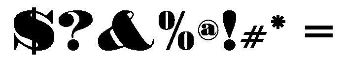 CrozierBlackCF-Regular Font OTHER CHARS