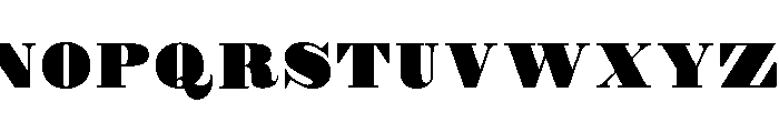 CrozierBlackCF-Regular Font UPPERCASE