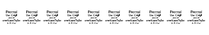 Crozzoe Personal Use Regular Font OTHER CHARS