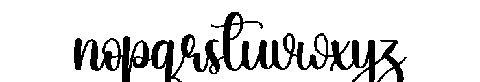 Cruise Font LOWERCASE
