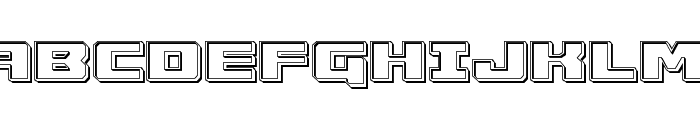 Cruiser Fortress Engraved Font UPPERCASE