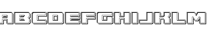 Cruiser Fortress Engraved Font LOWERCASE
