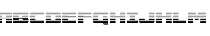 Cruiser Fortress Gradient Font UPPERCASE
