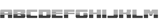 Cruiser Fortress Gradient Font LOWERCASE