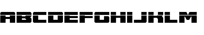 Cruiser Fortress Laser Font LOWERCASE