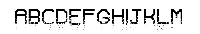 Crumbled Pixels Regular Font UPPERCASE