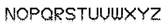 Crumbled Pixels Regular Font UPPERCASE