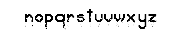 Crumbled Pixels Regular Font LOWERCASE