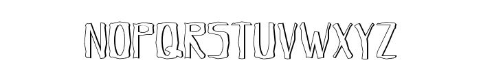 Crumpled Letter Demo Shadow Font UPPERCASE