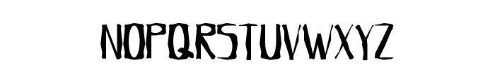 Crumpled Letter Demo Font UPPERCASE