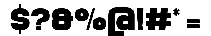 Crunch Regular Font OTHER CHARS