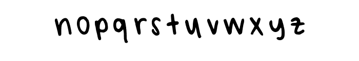 Crunchy Regular Font LOWERCASE