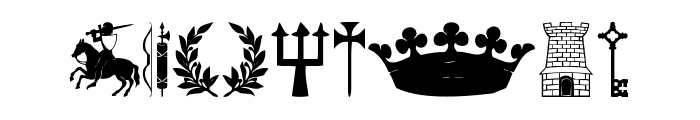 Crusader Font OTHER CHARS