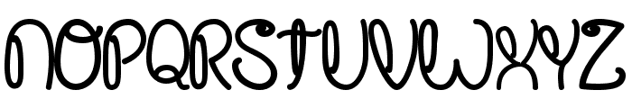 Crushed Out Girl Sharpie Font UPPERCASE