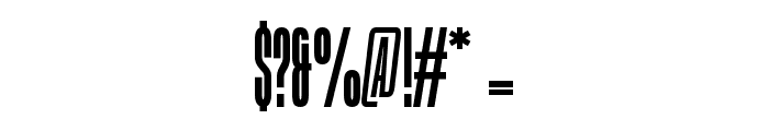 Crusher Regular Font OTHER CHARS