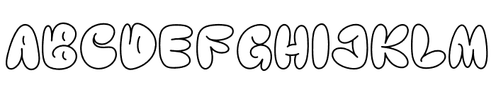 Crustte Bubbly Font UPPERCASE