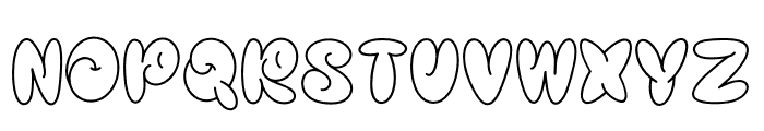 Crustte Bubbly Font UPPERCASE