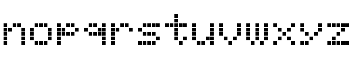 ?cran monochrome / monochrome display Regular Font LOWERCASE