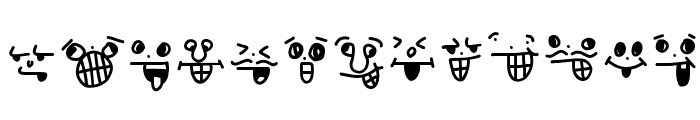 crazy smile Font LOWERCASE