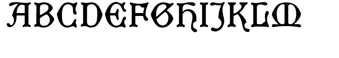 Cranach Regular Font UPPERCASE