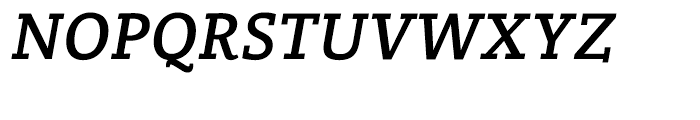 Crete Thick Italic Font UPPERCASE