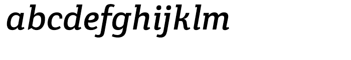 Crete Thick Italic Font LOWERCASE