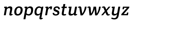 Crete Thick Italic Font LOWERCASE