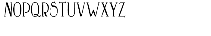Crewekerne Condensed Regular Font UPPERCASE